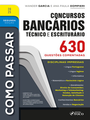 cover image of Como Passar em Concursos Bancários--Técnico e Escriturário--2ª Ed--2025